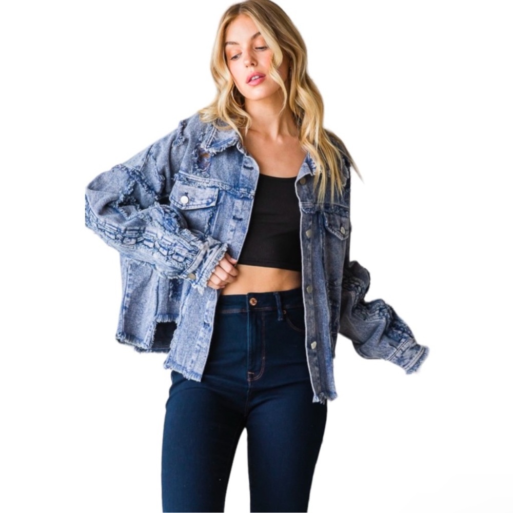 Oli & Hali Blue Oversized Jean Jacket